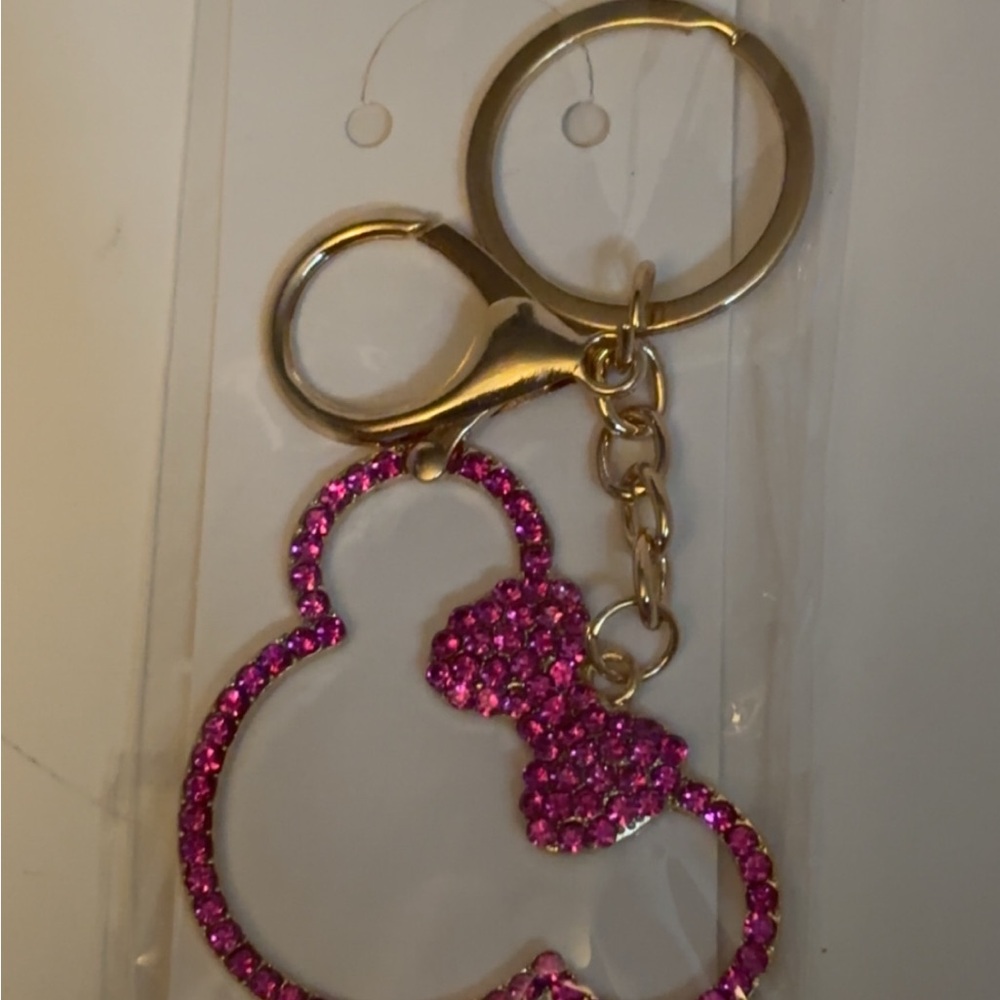 Mickey Mouse Rhinestone Keychains. - Picture 3 of 4